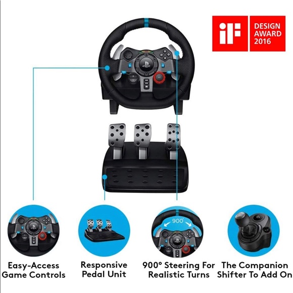 Logitech G29 Driving Force Racing Wheel & Pedals PlayStation LIKE NEW - Picture 3 of 3
